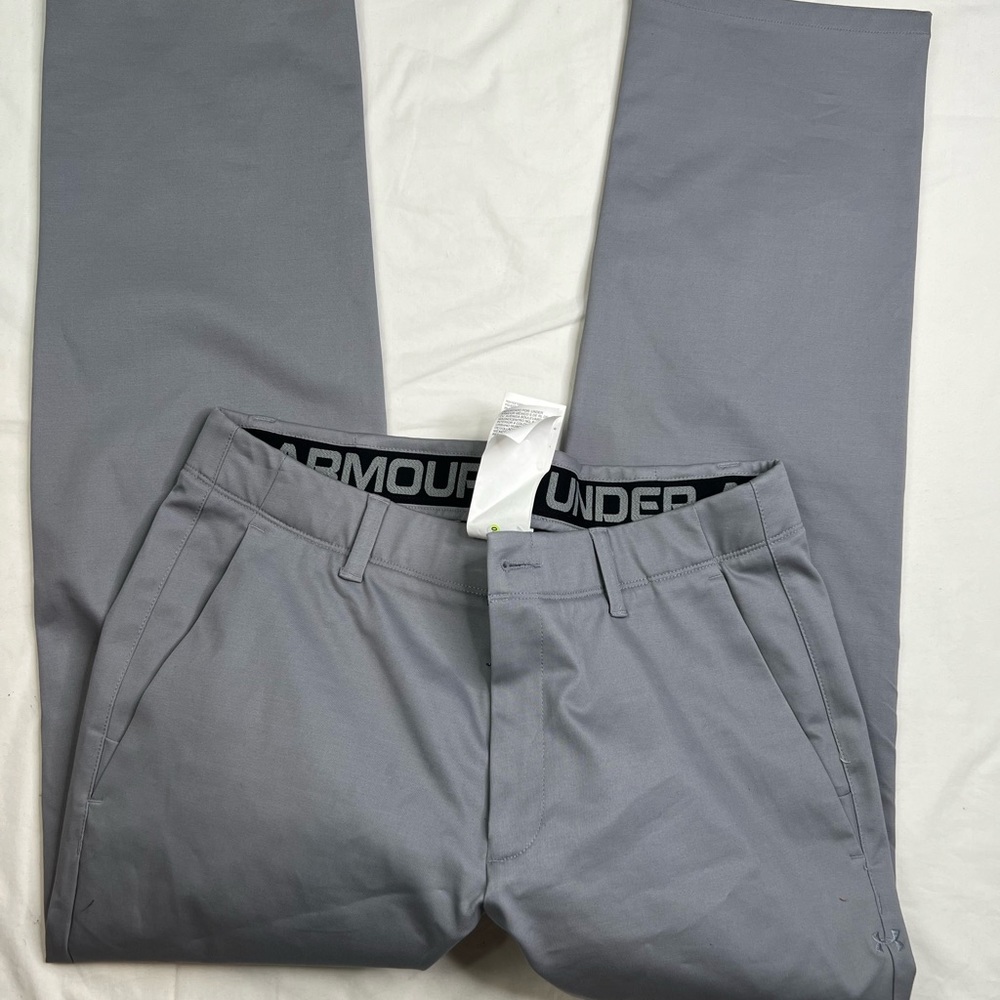 Under Armour Pants Men's 34x36 Golf Grey Straight Leg Outdoor A050123